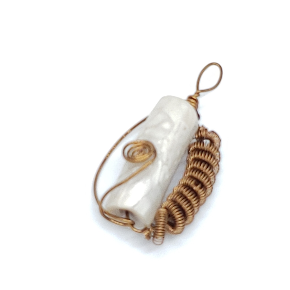 Handmade Wire Wrapped Pendant Boho Pendant